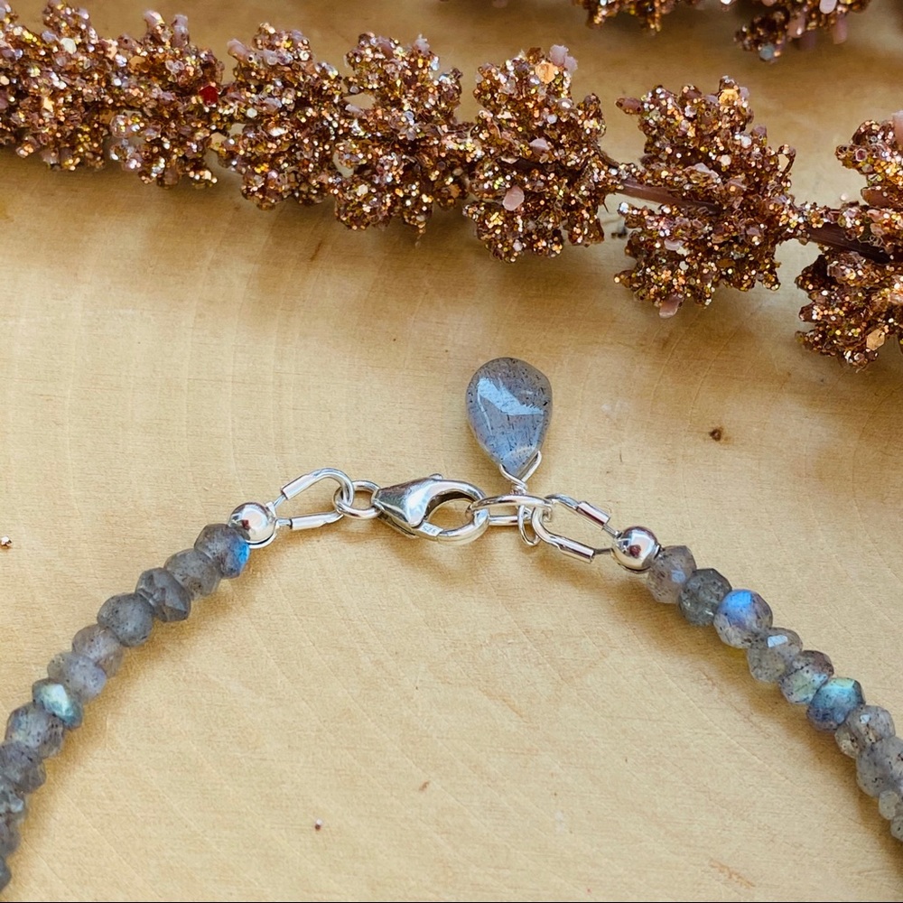 Moonstone & Labradorite Sterling Silver Bracelet - Picture 5 of 13